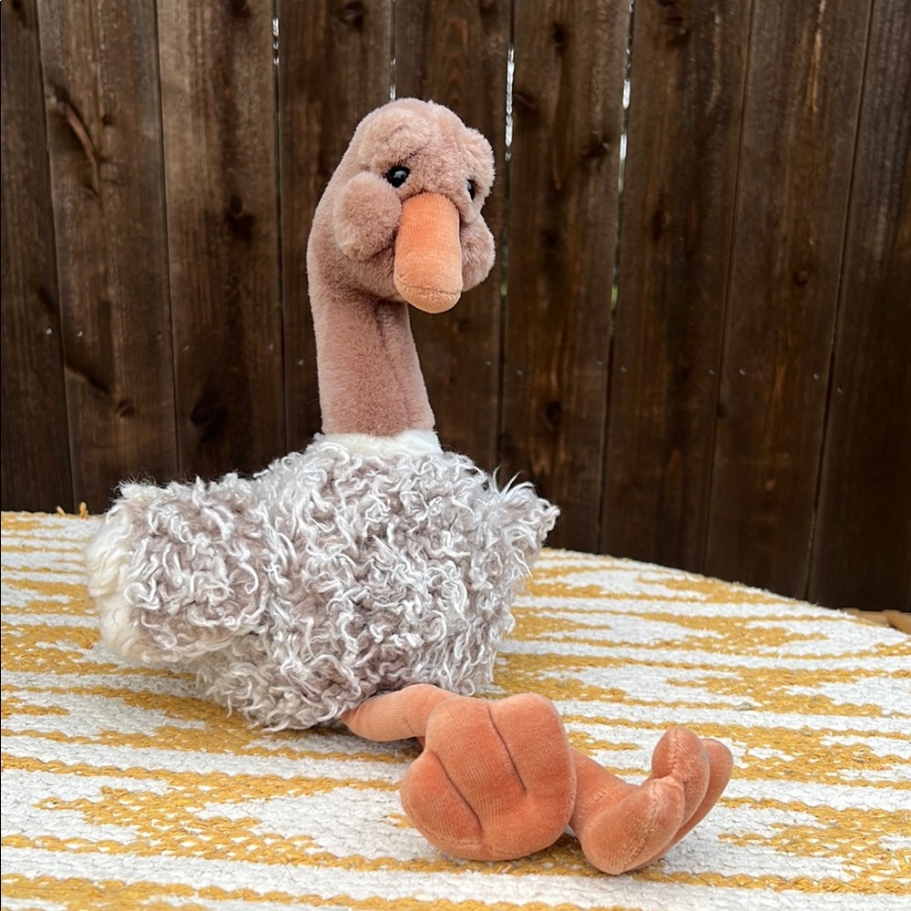 Gund Plush Stuffed Animal Ostrich Bird Brown and Tan - Picture 10 of 13